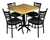 Imagen de Comedor Italia para Restaurante y Terraza | Conjunto de Mesa y Sillas Robusta de Madera
