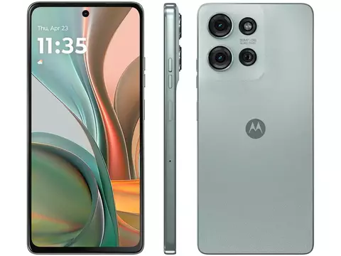 Smartphone Motorola Moto G75 256GB Cinza 5G 16GB RAM 6,8" Câm. Dupla Selfie 16MP • Novo lacrado