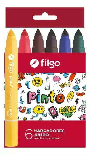 Marcador al agua Filgo jumbo 6u. - comprar online