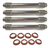 Kit 4 Capas De Tuchos Fusca Brasilia Kombi Com Vedantes