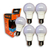 Kit Lâmpadas Led Bulbo 9w 6.500k Foxlux Branco-frio 5 Unid.