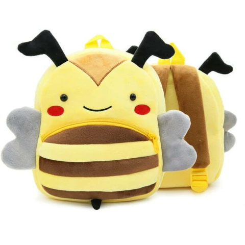 Mochila Plush Abeja para Niños con Lápiz de Peluche - Mochila Infantil de Peluche