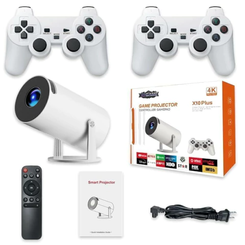 4K Games X10 Plus — Proyector 4K para Gaming y 3D con Mando de Juegos Integrado