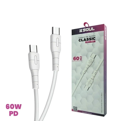 CABLE DE DADOS SOUL CLASSIC TIPO C: Conexión Rápida y Eficiente