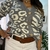 Saco animal print Laura doble bremer - tienda online