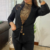 Blazer de gabardina elastizada - comprar online