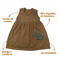 Vestido Infantil Flor de Mandacaru Pão de Mel - loja online