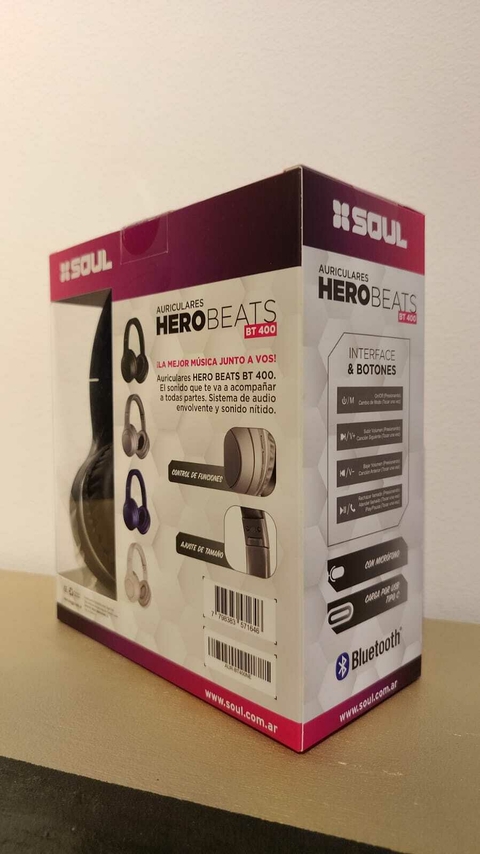 Auriculares Inalámbricos Bluetooth Soul Hero Beats Bt400