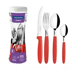 FAQUEIRO 24 PCS IPANEMA VERMELHO