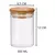 POTE DE VIDRO COM TAMPA DE BAMBU - 300ML - comprar online