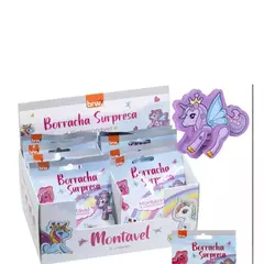 Borracha Surpresa Magic BRW Borracha Fofa Borracha Unicórnio Material Escolar Volta as Escolar