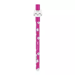 Caneta Esferográfica Divertida Gel Apagável 0.7mm Paws Tinta Azul BRW