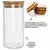 Pote De Vidro Hermético Com Tampa De Bambú 950ml - comprar online