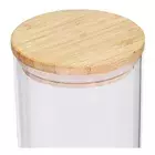 Pote De Vidro Hermético Com Tampa De Bambú 950ml