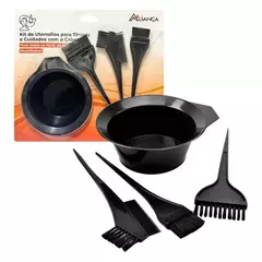 Conjunto de tintura para cabelo com 04 peças Aliança