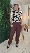 Blusa Gola Alta Estampada