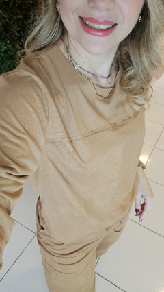 Blusa Marrom Chipmunk Manga Longa - comprar online