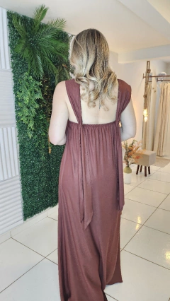 Vestido Longo Detalhe Argola - Sôlinda Boutique