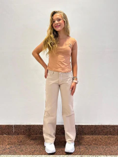 WIDE LEG LISA BEGE