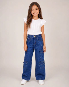 WIDE LEG SUPER CARGO ESCURA