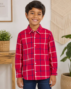 (0115) CAMISA XADREZ VERMELHO