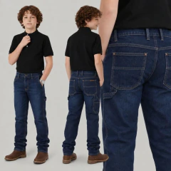 Calça Carpinteira Masculina Escura