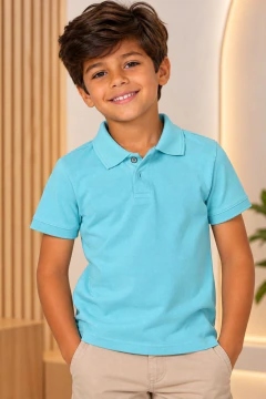 GOLA POLO AZUL CLARA