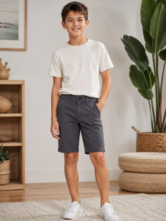 BERMUDA ESPORTE FINO CHUMBO