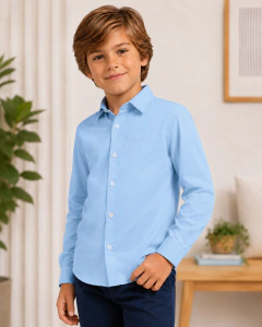 Camisa Masculina Azul