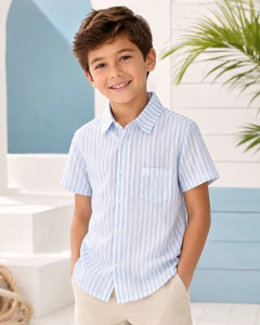 CAMISA LISTRADA MANGA CURTA