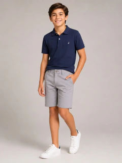 BERMUDA ESPORTE FINO CINZA