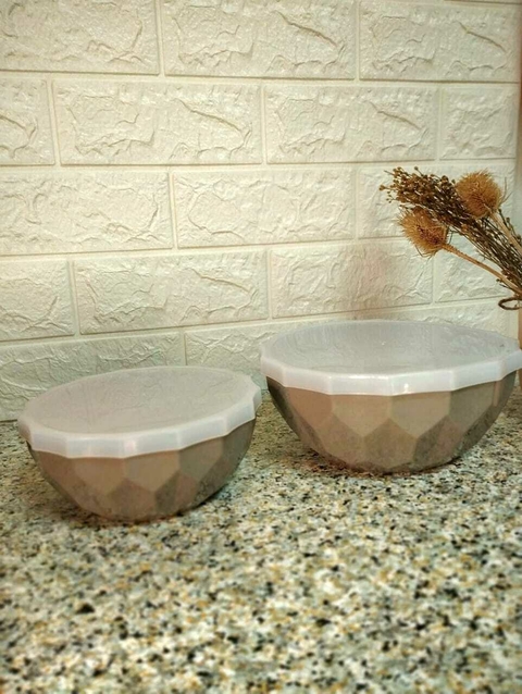 BOWL CHICO FACETADO CON TAPA