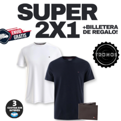 2X1 REMERAS TOMMY + BILLETERA DE REGALO