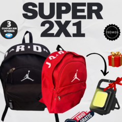 2X1 MOCHILAS JORDAN + LLAVERO LINTERNA DE REGALO!