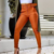 Calça bengaline  Caramelo  com cinto, perfeita para compor looks estilosos.