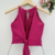 Cropped feminino tecido duna curto /com decote halter com bojo/ tamanho único veste do 36 ao 42 na internet