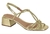 Sandalia Beira Rio Salto Bloco Dourado 8423 330 14710 66 - comprar online