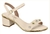 Sandalia Beira Rio Salto Bloco Creme 8379 247 9569 83517 - comprar online