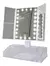 Espejo Maquillaje Luz Led Con Base y Aumento - Plegable