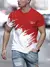 Imagem do Camiseta masculina manga curta tripulação pescoço casual pulôver ao ar livre
