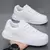 Tênis Skate de couro masculino tendência casual, de solas grossas
