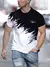 Camiseta masculina manga curta tripulação pescoço casual pulôver ao ar livre