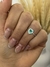 ANEL CORAÇÃO COM ZIRCONIA VERDE N14 na internet