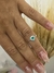ANEL CORAÇAÕ COM ZIRCONIA VERDE N18 - comprar online