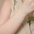 pulseira pedrinhas formato coração 22cm - comprar online