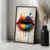Quadro Decorativo Boca Graffite na internet
