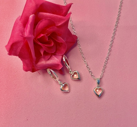 Conjunto Argolinha Rose