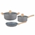 BATERIA HUDSON 5 PZS CERAMICA ANTIADHERENTE CACEROLA GRANITO