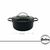 CACEROLA OLLA 24 CM HUDSON TOTAL BLACK 4 MM INDUCCION - De todo bazar max