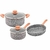 BATERIA HUDSON GRANITO STONE ANTIADHERENTE INDUCCION 5 PZS